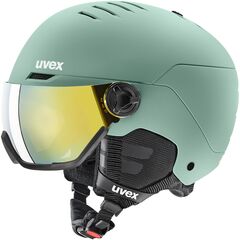 UVEX WANTED VISOR kask narciarski z technologią hardshell zielony, Kolor: zielony, Rozmiar: 54-58