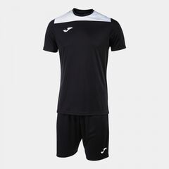 JOMA PHOENIX komplet piłkarski męski koszulka i spodenki 103124.102 czarny, Kolor: czarny, Waga: 0.2, Rozmiar: S
