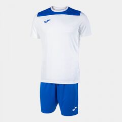 JOMA PHOENIX komplet piłkarski męski koszulka i spodenki 103124.207 biały/niebieski, Kolor: biały, Waga: 0.2, Rozmiar: L