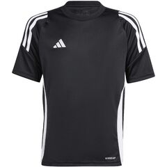 ADIDAS t-shirt sportowa chłopięca koszulka treningowa IJ7674 czarna, Kolor: czarny, Waga: 0.2, Rozmiar: 128