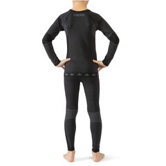 VIKING RIKO bielizna termoaktywna dziecięca komplet spodnie i bluza czarna, Kolor: czarny, Rozmiar: 128/140, 2 zdjęcie