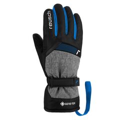 REUSCH FLASH rękawice narciarskie dziecięce z GORE-TEX JUNIOR czarne/niebieskie, Kolor: czarne, Waga: 0.2, Rozmiar: 5