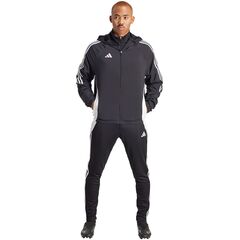 ADIDAS kurtka męska wiatrówka trenigowa z kaputrem IM8806 czarna, Kolor: czarny, Waga: 410-450g, Rozmiar: XL, 4 zdjęcie