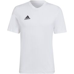 ADIDAS t-shirt męski treningowy koszulka sportowa Entrada HC0452 biała, Kolor: biały, Waga: 0.2, Rozmiar: L