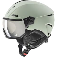 UVEX INSTINCT VISOR kask narciarski hardshell z goglami zielony, Kolor: zielony, Waga: 1, Rozmiar: 53-56