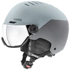 UVEX WANTED VISOR kask narciarski z technologią hardshell szary, Kolor: szary, Rozmiar: 54-58