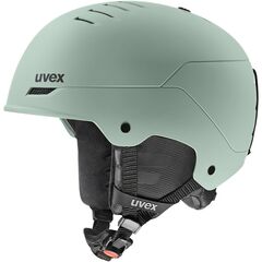 UVEX Kask narciarski hardshell z regulacją Wanted szary, Kolor: zielony, Rozmiar: 58-61