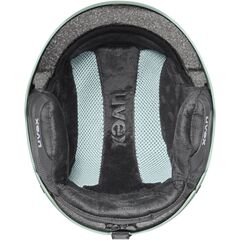 UVEX Kask narciarski hardshell z regulacją Wanted szary, Kolor: zielony, Rozmiar: 58-61, 3 zdjęcie