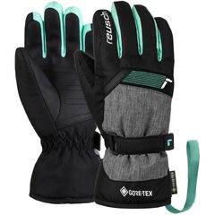 REUSCH FLASH rękawice narciarskie dziecięce z GORE-TEX czarne/niebieskie, Kolor: czarne, Waga: 0.2, Rozmiar: 4.5
