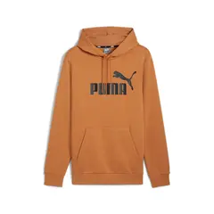 PUMA bluza męska z kapturem bawełniana ESS Big Logo Hoodie beżowa, Kolor: beż, Waga: 0.4, Rozmiar: L