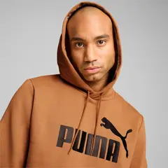 PUMA bluza męska z kapturem bawełniana ESS Big Logo Hoodie beżowa, Kolor: beż, Waga: 0.4, Rozmiar: L, 4 zdjęcie