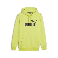 PUMA bluza męska z kapturem bawełniana ESS Big Logo Hoodie zielona, Kolor: zielony, Waga: 0.4, Rozmiar: L
