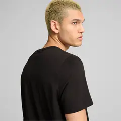 PUMA koszulka męska t-shirt bawełniany ESS+ 2 Col Logo Tee czarna/czerwona, Kolor: czarny/czerwony, Waga: 0.2, Rozmiar: M, 5 zdjęcie