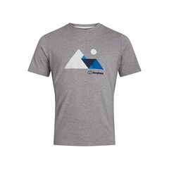 Berghaus T-shirt męski Mtn Valley Grey Marl szary, Kolor: szary, Waga: 0.5, Rozmiar: XXL