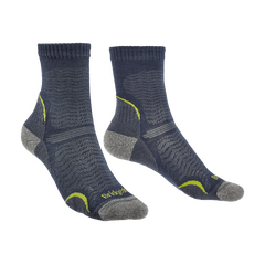 Bridgedale Skarpety damskie Hike ultralight T2 crew merino performance denim, Kolor: niebieski, Waga: 1, Rozmiar: S (35-37)