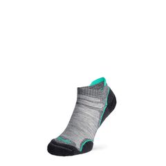Bridgedale Skarpety damskie Ultra T2 Merino Performance Low szaro-turkusowe, Waga: 0.5, Rozmiar: M (38-40)