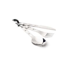 GSI Outdoors Zestaw sztućców Glacier stalowych 3 sztuki