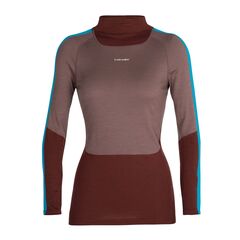 Icebreaker Koszulka damska W 200 Sonebula LS High Neck mink / espresso/ arctic blue r. XS