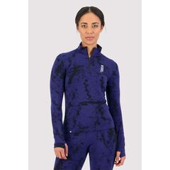 Mons Royale Koszulka damska merino Womens Cascade Flex 200 1/4 Zip VLU Element Camo r. L