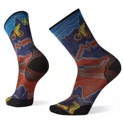 Smartwool Skarpety rowerowe unisex Performance Cycle Zero Cushion Divide Trail Tibetan Red M ( 38-41)