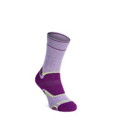 Bridgedale Skarpety damskie z amortyzacją Hike Midweight Merino Performance Boot Pattern liliowe, Waga: 1, Rozmiar: M (38-40)