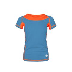 Milo Koszulka damska do biegania Tlell Lady ocean blue / salmon orange Polartec Delta r. M