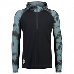 Mons Royale Koszulka męska merino Temple Tech Hood-Sage Tie Dye / Black r. XL