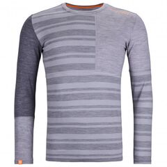 Ortovox Koszulka męska 185 Rock'N'Wool Long Sleeve grey blend r. L, Kolor: szary, Waga: 0.5, Rozmiar: L