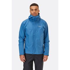 Rab Kurtka membranowa męska Downpour Eco Jacket Denim, Kolor: niebieski, Waga: 1, Rozmiar: S