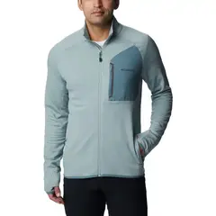 Bluza męska Columbia Triple Canyon Full Zip Niagara turkusowa, Kolor: niebieski, Waga: 1, Rozmiar: S