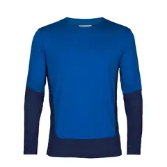 Icebreaker Koszulka męska merino M ZoneKnit LS Tee Lazurite niebieska, Waga: 1, Rozmiar: M