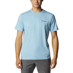 Columbia T-shirt męski Tech Trail Graphic Tee Jet Stream Heather niebieski, Kolor: szary, Waga: 1, Rozmiar: XL