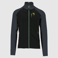 Karpos Bluza męska Pizzocco Evo Full Zip Fleece Black / Ombre Blue / Jasmine Green r. M
