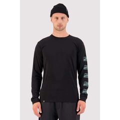 Mons Royale Koszulka męska merino Mens Icon LS 8090 Black, Kolor: czarny, Waga: 0.5, Rozmiar: S