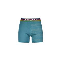 Ortovox Bokserki męskie 185 Rock'N'Wool Boxers M pacific green, Kolor: zielony, Waga: 0.5, Rozmiar: XXL
