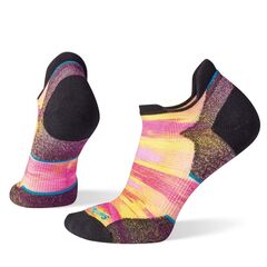Smartwool Skarpety damskie Run Targeted Cushion Brush Stroke Print Low Ankle Sock Tandoori pomarańczowe, Kolor: pomarańczowy, Waga: 0.5, Rozmiar: M (38-41)