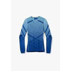 Smartwool Koszulka damska Intraknit Thermal Merino Base Layer Pattern Crew niebieska, Kolor: niebieski, Waga: 1.5, Rozmiar: S