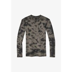 Smartwool Koszulka męska Classic Thermal Plant-Based Dye Merino Base Layer Black Marble Wash, Kolor: czarny, Waga: 1.5, Rozmiar: XL
