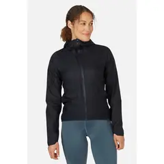 Rab Kurtka wodoodporna damska na rower i do trekkingu Cinder Phantom Waterproof czarna, Kolor: czarny, Waga: 1, Rozmiar: S