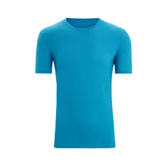 Icebreaker T-shirt męski z wełny merino Anatomica SS Crew - Geo Blue r. M