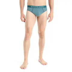 Icebreaker Slipy męskie z wełny merino Anatomica Briefs zielone, Waga: 0.5, Rozmiar: S