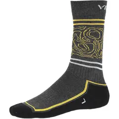Viking Skarpetki bambusowe męskie Bootsocks Heavy Bamboo Man dark grey / yellow r. L ( 45-47 )
