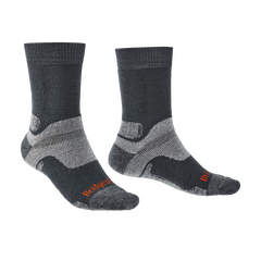 Bridgedale Skarpety męskie z amortyzacją Hike Midweight Merino Performance Boot szare, Kolor: szary, Waga: 1, Rozmiar: M (40-43)