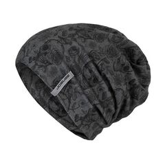 SENSOR Czapka MERINO Impress beanie black-skulls, Waga: 0.5, Rozmiar: L