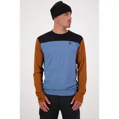 Bluza męska merino Mons Royale Yotei LS Logo - Retro Valley