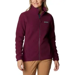 Bluza polarowa damska Columbia Panorama Full Zip Marionberry bordowa, Kolor: fioletowy, Waga: 1, Rozmiar: XS