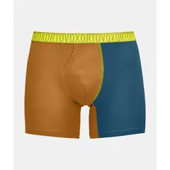 Ortovox Bokserki męskie 150 Essential Boxer Briefs pomarańczowe, Kolor: inny, Waga: 0.5, Rozmiar: S