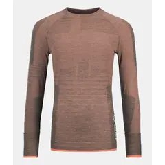 Ortovox Koszulka damska 230 Competition Long Sleeve brązowa, Kolor: różowy, Waga: 0.5, Rozmiar: XL