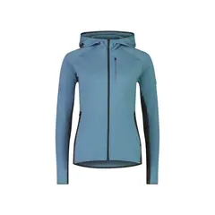 Mons Royale Bluza damska Approach Merino Gridlock Hood niebieska, Waga: 1.5, Rozmiar: XS