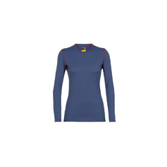 Icebreaker Koszulka damska merino W 200 Oasis LS Crewe niebieska, Waga: 1, Rozmiar: XS
